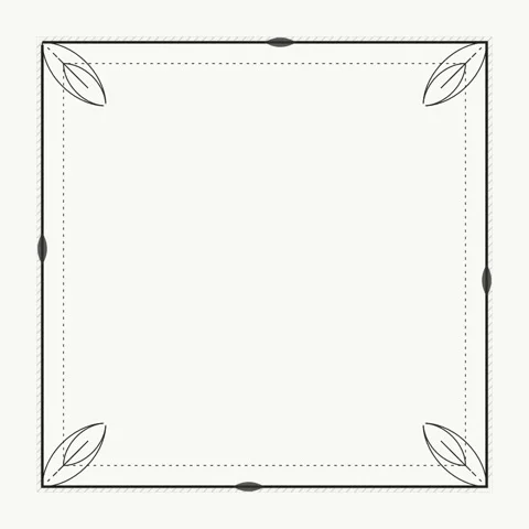 Blank White Square Frame with Dotted Outline on Light Background - Copy Space Stock Footage 346283556