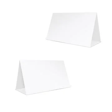 Blank white stand, table holder Stock-Illustration