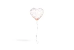 Vector realistic isolated heart confetti on the transparent