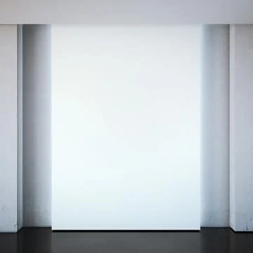 Blank white wall in the modern interior. 库存插图
