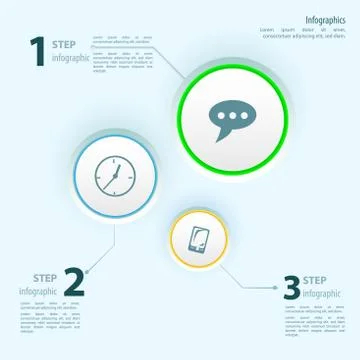 Blank white web buttons for website or app. Vector eps10. Stock-Illustration