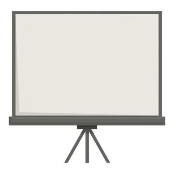 Blank whiteboard on stand with copy space 스톡 일러스트