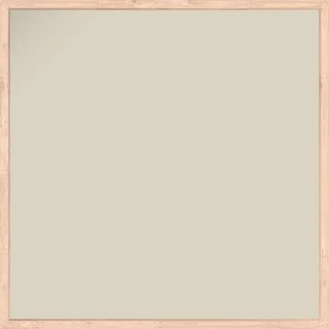 Blank whitewashed wooden frame square shape Stock Illustration