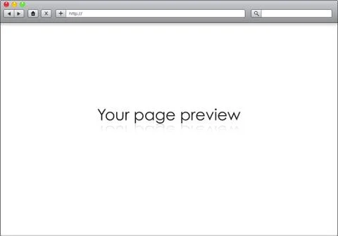 Blank window of internet browser Stock Illustration