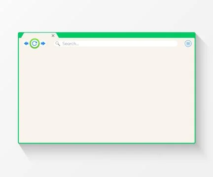 Blank window of internet browser Stock Illustration