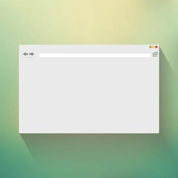 Blank window of internet browser Stock Illustration