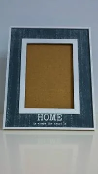 Blank wooden photo frame Stock Photos