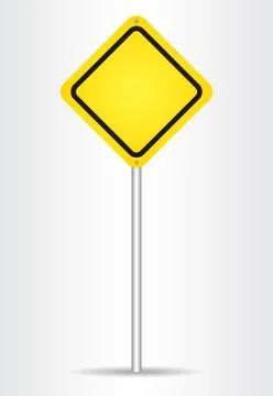 Blank Yellow Sign Stock Illustration