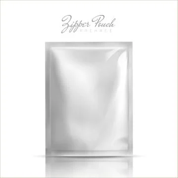 Blank zipper pouch Stock-Illustration