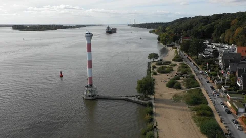 Blankenese_beach Video stock 96139989