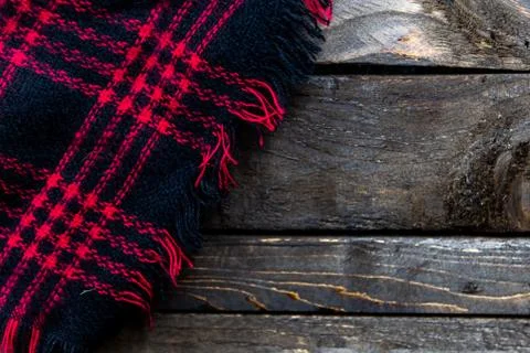 Blanket on Barn Board 库存照片