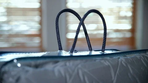 Blanket in silicone bag isolated. Stock-Footage 106833758