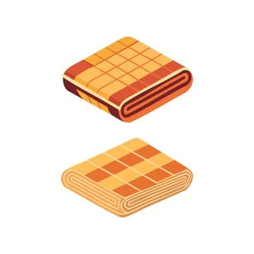 A Blanket simple illustration Illustrazione stock