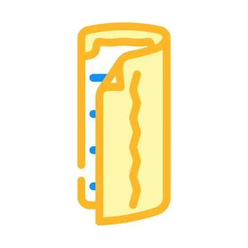 Blanket sleeping bag color icon vector illustration Stock Illustration