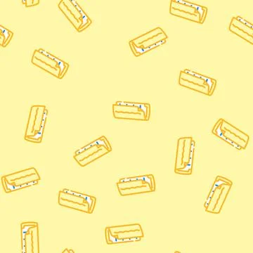 Blanket sleeping bag vector seamless pattern Stock Illustration