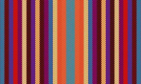 Blanket vertical stripes seamless vector pattern. Background for Cinco de Mayo 库存插图