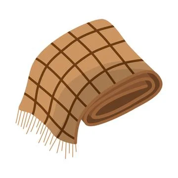 The blanket is warm. vector illustration Stock Illustration