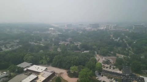 Blanketed by smoke Stock Footage 300878168