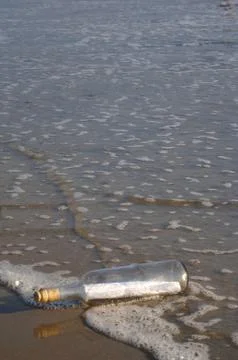 Blanks message in a bottle Foto stock