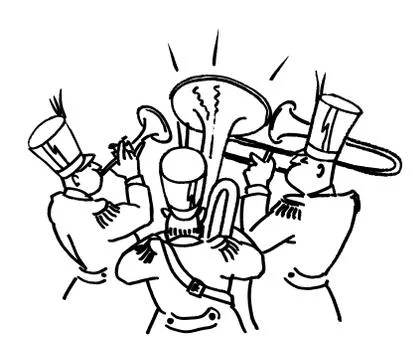 Blasmusik 스톡 사진