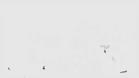 Blast Black and White Question Mark Isolated on alpha background Stock Footage 237598008