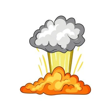 Blast explosion effect cartoon vector illustration 스톡 일러스트