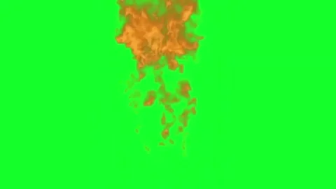 Blast Fire Explosion Realistic Green Screen Effect High Quality Video Stock Footage 322152233