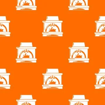 Blast furnace pattern orange Stock Illustration