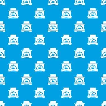 Blast furnace pattern vector seamless blue イラスト素材