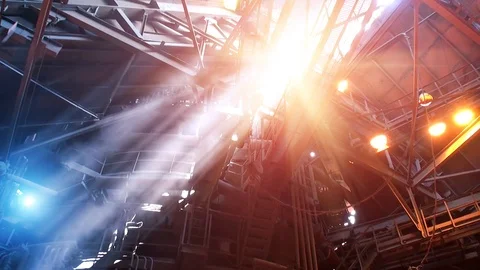 Blast furnace workshop Stock Footage 91863550