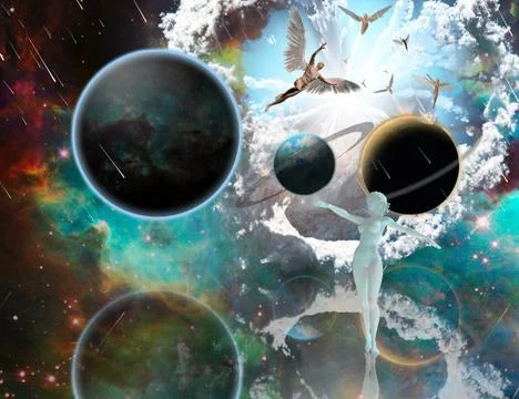 Blast of God Stock Illustration