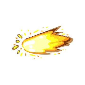 Blast gun flash cartoon vector illustration Stock Illustration