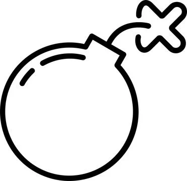 Blast  Line Icon Design Stock-Illustration