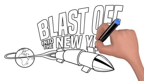 Blast Off Into The New Year! 스톡 동영상 165792006