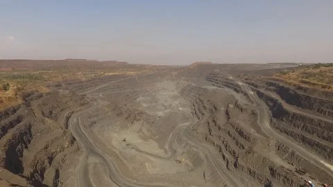 Blast in quarry Stock Footage 86629386