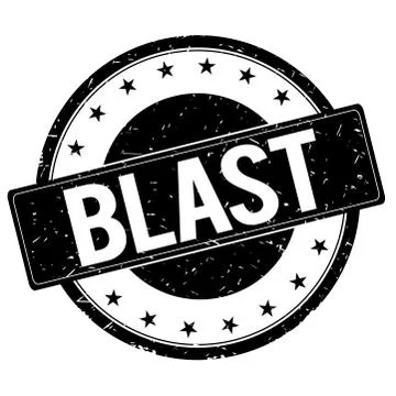 BLAST stamp sign black. Stock Illustration