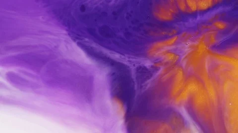 Blast texture with colourful liquid flows and mixes. Blast texture with acrylic Stock-Footage 125617427
