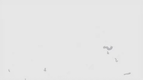 Blast White Question Mark Isolated on alpha background 스톡 동영상 237598012