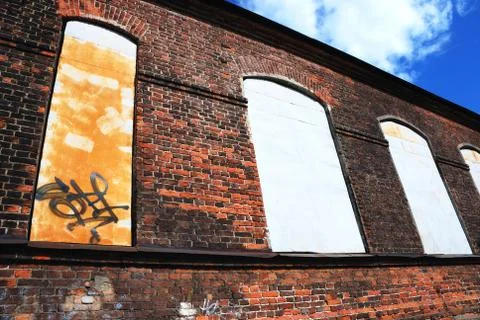 Blasted house Foto stock