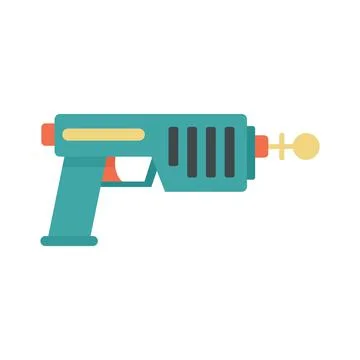 Blaster icon flat isolated vector Stockillustratie
