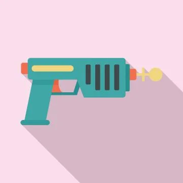 Blaster icon, flat style 스톡 일러스트