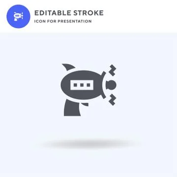 Blaster icon vector, filled flat sign, solid pictogram isolated on white, logo イラスト素材