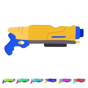Blaster nerf gun toy vector cartoon graphic Stock Illustration