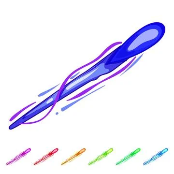 Blaster projectile game cartoon vector graphic イラスト素材