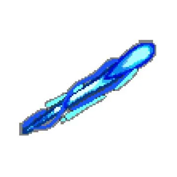 Blaster projectile game pixel art vector illustration Stock Illustration