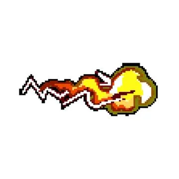 Blaster shot effect emitting energy and power Stock Illustration