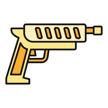 Blaster toy gun vector icon illustration concept Stock Illustration