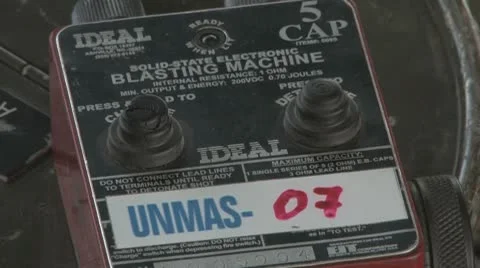 Blasting machine Video stock 8954984