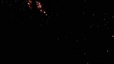 Blasting motion graphics with dark background Stock Footage 131419390
