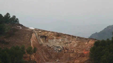 Blasting in slow motion. Stock Footage 6613379